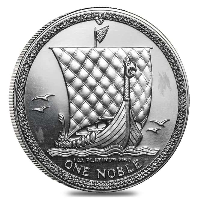  Isle of Man 1 oz Platinum Noble BU/Proof Abrasions (Random Year, 1983-1989)