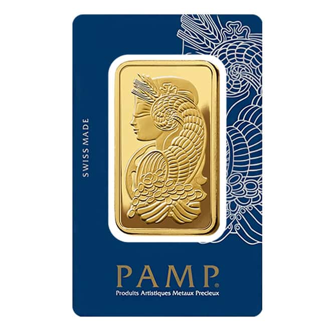 Box of 25 - 5 Tolas Gold Bar PAMP Suisse Lady Fortuna Veriscan .9999 Fine (In Assay)