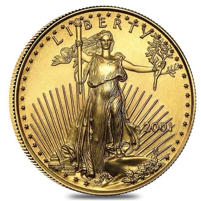 2001 1/4 oz Gold American Eagle BU