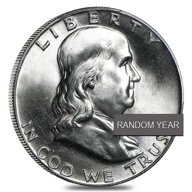 $100 Face Value Bag - 200 Coins - Franklin Half Dollars 90% Silver BU