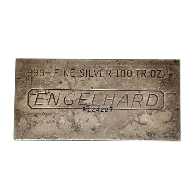 100 oz Engelhard Silver Bar (9th Series Serial Number Misplacement Error)