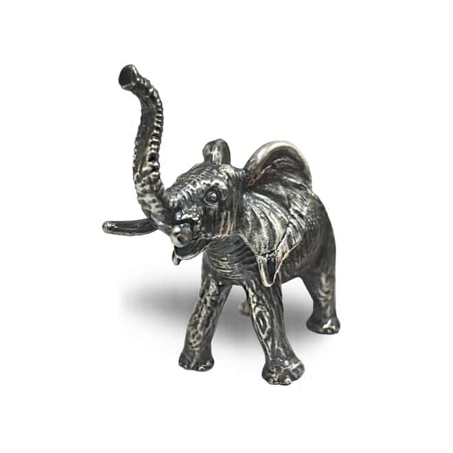 2 oz Elephant Cast Silver Bullion Exchanges .925 Silver Sterling (Antiqued)