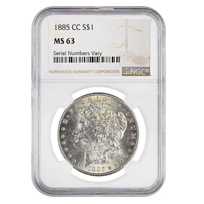 1885-CC Silver Morgan Dollar NGC MS 63