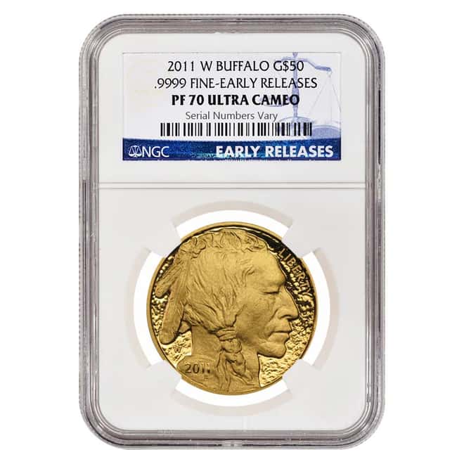 2011 W 1 oz Proof Gold Buffalo $50 Coin NGC PF 70 Ultra Cameo Early Releases