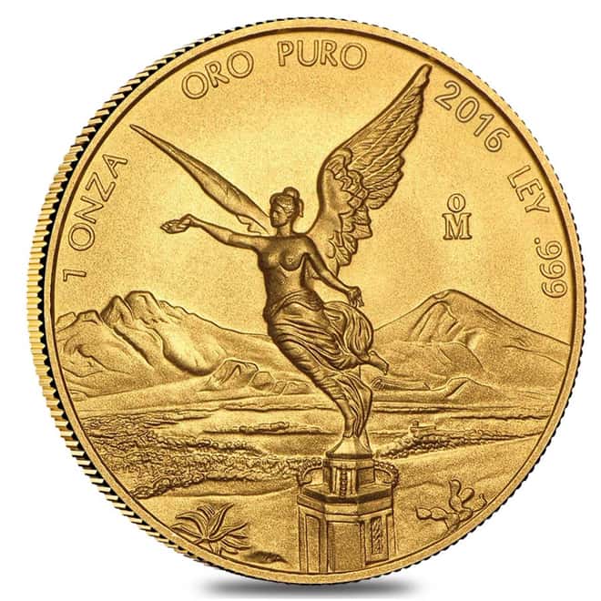 2016 1 oz Mexican Gold Libertad Coin BU