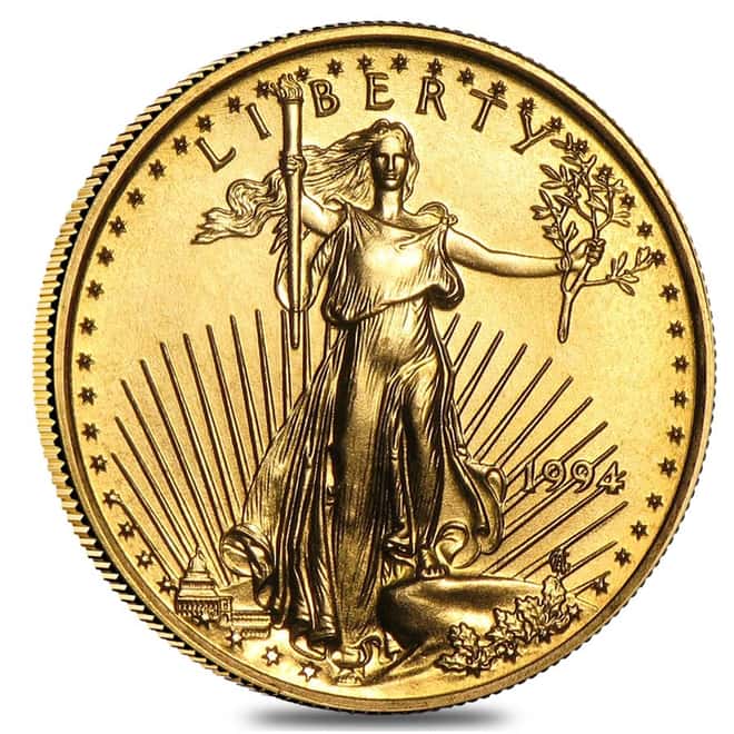 1994 1/10 oz Gold American Eagle BU