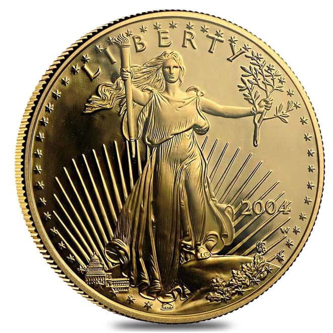2004-W 1 oz $50 Proof Gold American Eagle (w/Box & COA)