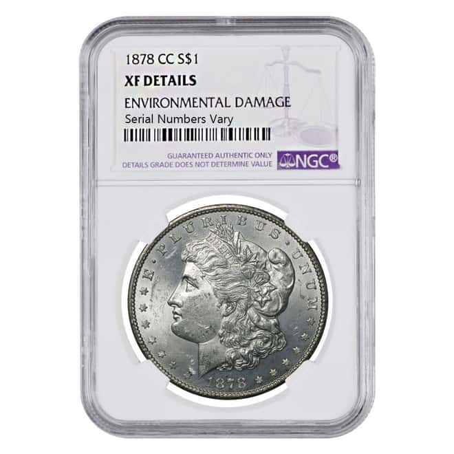1878 CC Silver Morgan Dollar NGC XF Details