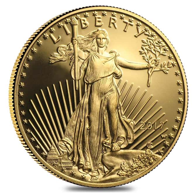 2017-W 1/10 oz $5 Proof Gold American Eagle (w/Box & COA)