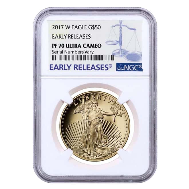 2017-W 1 oz $50 Proof Gold American Eagle NGC PF 70 Early Releases