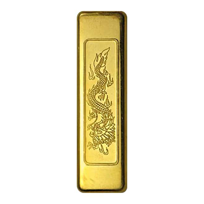 1.2057 oz Credit Suisse Chinese Art Tael Gold Bar .9999 Fine Gold