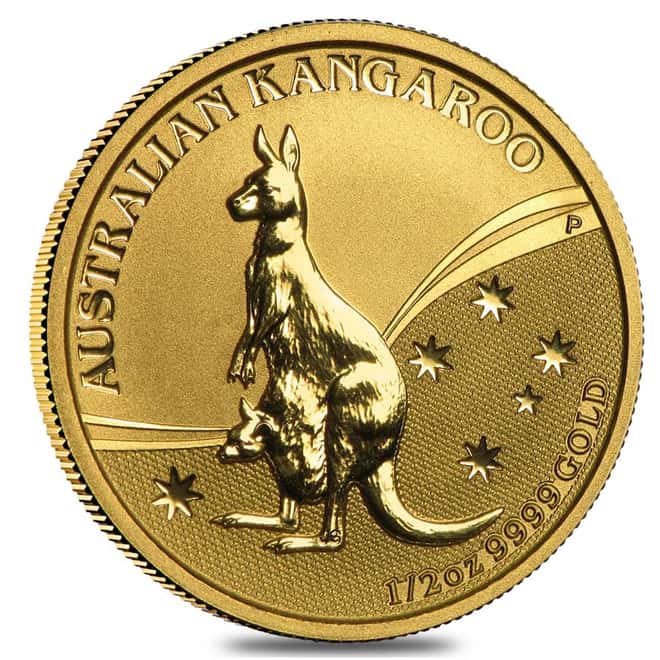 2009 1/2 oz Australian Gold Kangaroo Perth Mint BU In Cap
