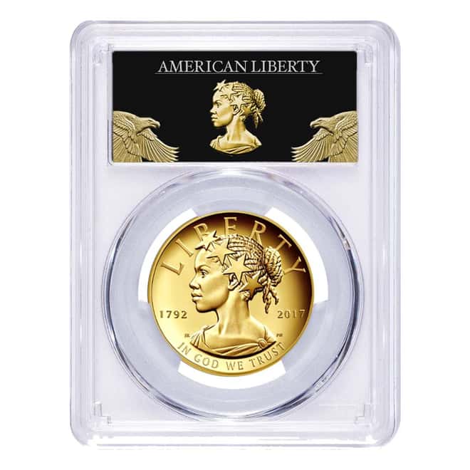 2017 W 1 oz $100 American Liberty High Relief Proof Gold Coin PCGS PF 70 First Strike (Liberty Label)