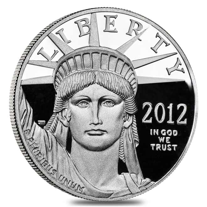2012-W 1 oz Platinum American Eagle Proof Coin (w/Box & COA)