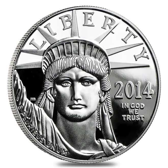 2014-W 1 oz Platinum American Eagle Proof Coin (w/Box & COA)