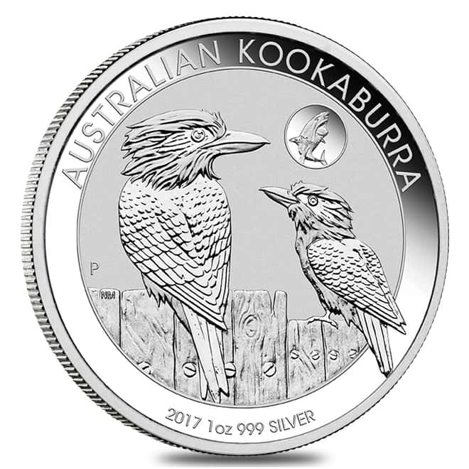 2017 1 oz Silver Australian Kookaburra Shark Privy Perth Mint .999 Fine BU In Cap
