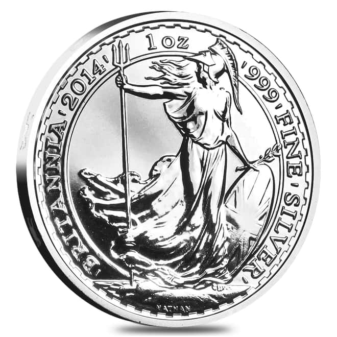 2014 Great Britain 1 oz Silver Britannia Horse Privy Coin .999 Fine BU