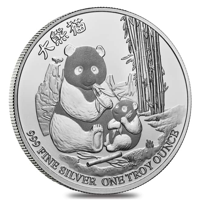 2017 1 oz Niue Silver $2 Panda Coin BU