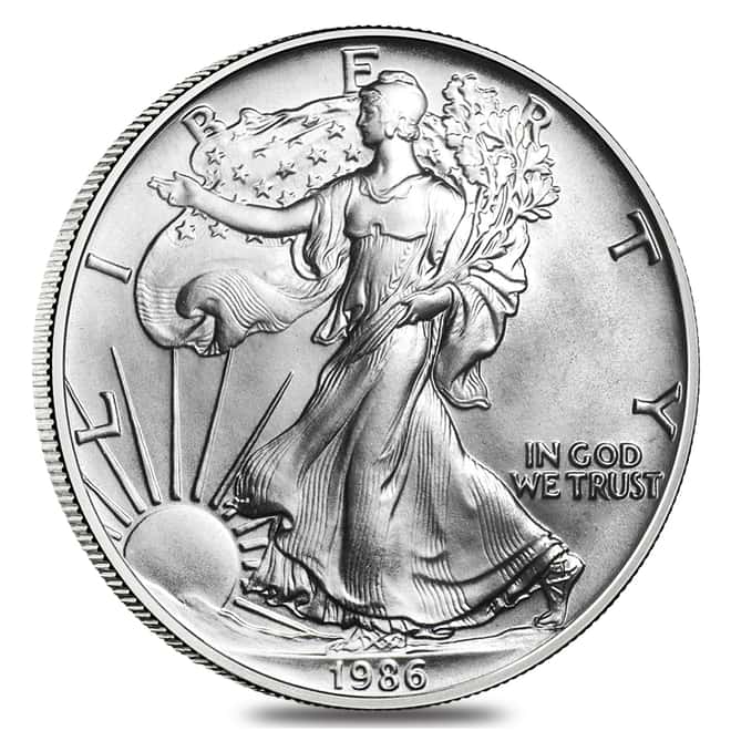 1986 1 oz Silver American Eagle Brilliant Uncirculated