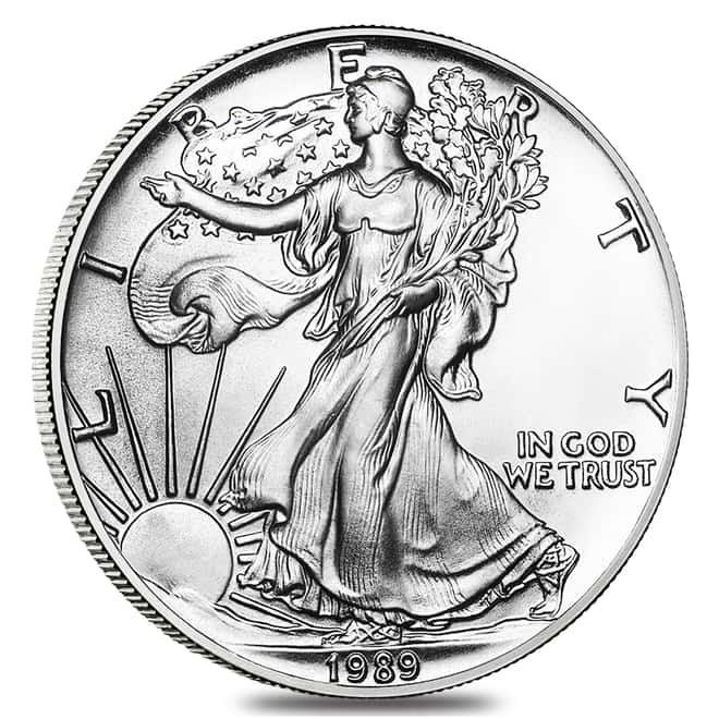 1989 1 oz Silver American Eagle Brilliant Uncirculated
