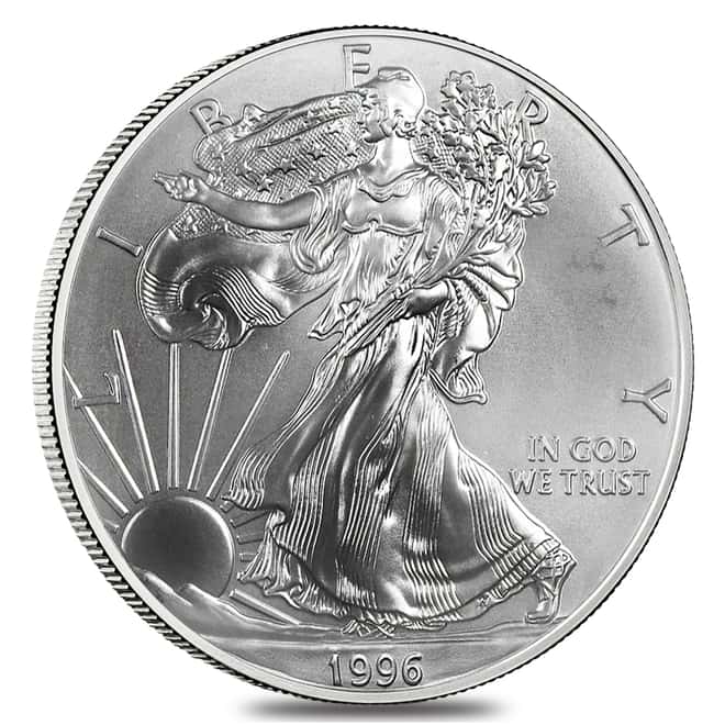 1996 1 oz Silver American Eagle Cull