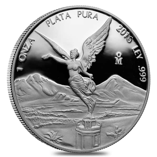 2016 1 oz Mexican Silver Libertad Coin .999 Fine Proof (In Cap)