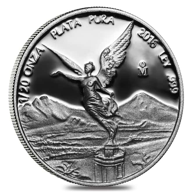 2016 1/20 oz Mexican Silver Libertad Coin .999 Fine Proof (In Cap)