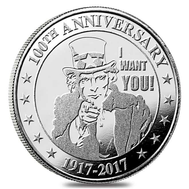 1 oz "I Want You" Silver Round .999 Silver