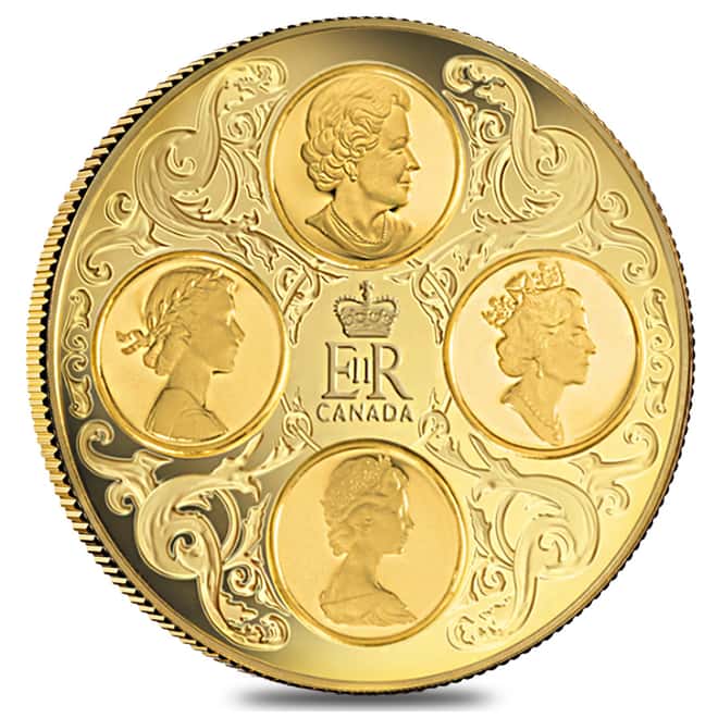 2004 Canada $300 Quadruple Cameo 60 gram 14 Karat Proof Gold Coin (w/Box & COA)