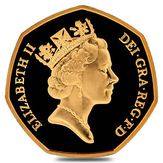 1992/3 Great Britain Fifty Pence EU Presidency Commemorative Proof Gold Coin (w/Box & COA)