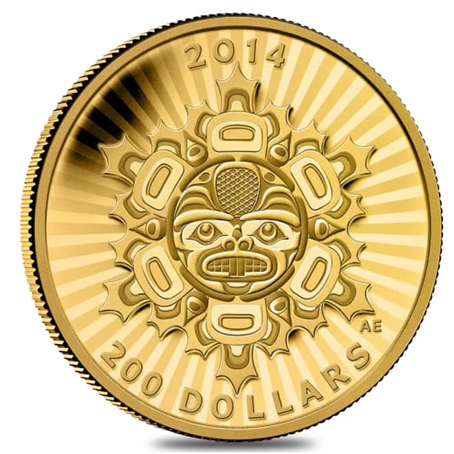 2014 1/2 oz $200 Canadian Interconnections Land Beaver Proof Gold Coin .9999 Fine (w/Box & COA) 
