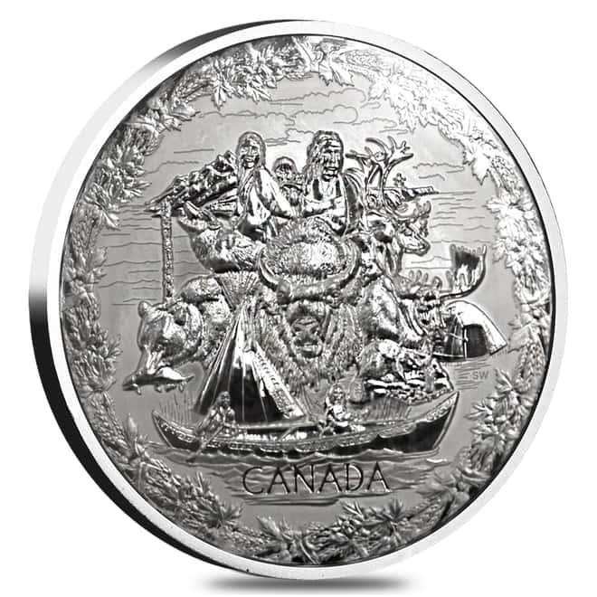 2007 Canada 1 Kilo Proof Silver $250 Olympic Games Early Canada (w/Box & COA)