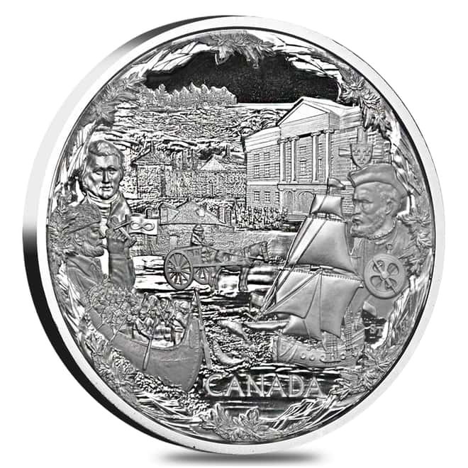 2008 Canada 1 Kilo Proof Silver $250 Olympic Games Towards Confederation (w/Box & COA) 