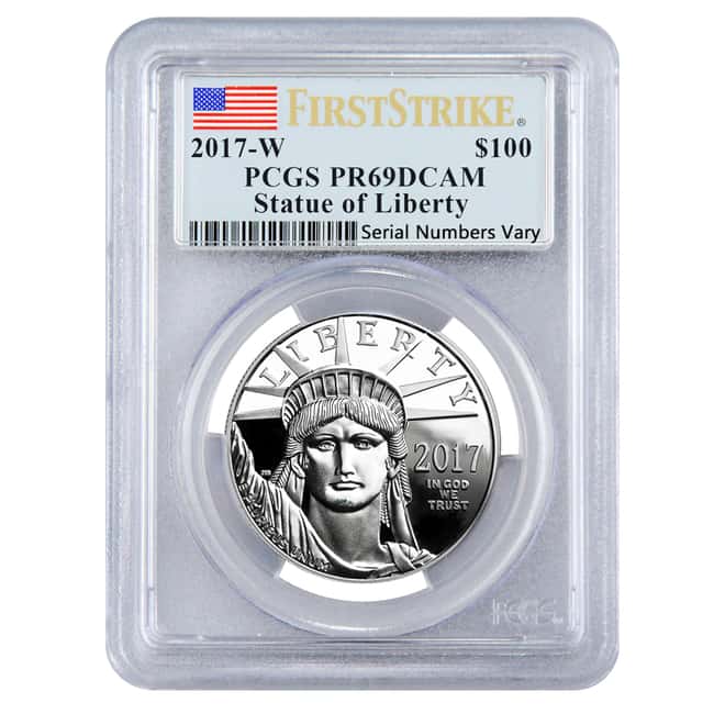 2017-W 1 oz Platinum American Eagle Proof Coin PCGS PF 69 DCAM First Strike - 20th Anniversary