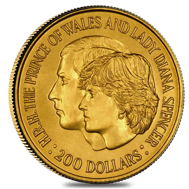 1981 Australia $200 Royal Wedding Gold Coin BU AGW .2948 oz