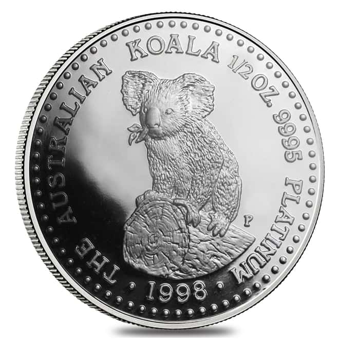 1998 1/2 oz Platinum Australian Koala Proof Coin