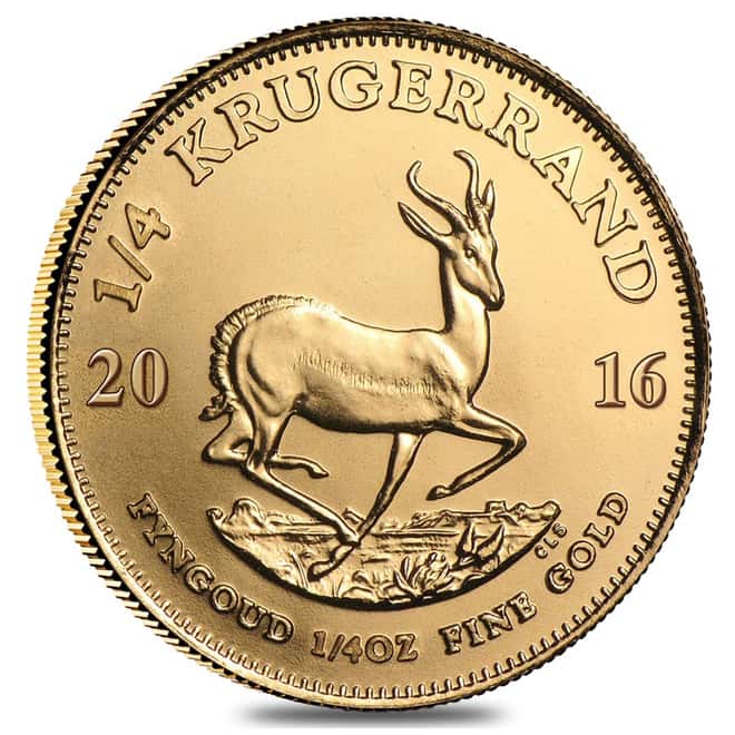 2016 South Africa 1/4 oz Gold Krugerrand