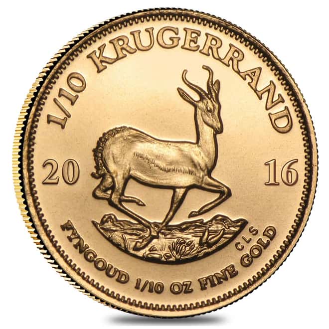 2016 South Africa 1/10 oz Gold Krugerrand