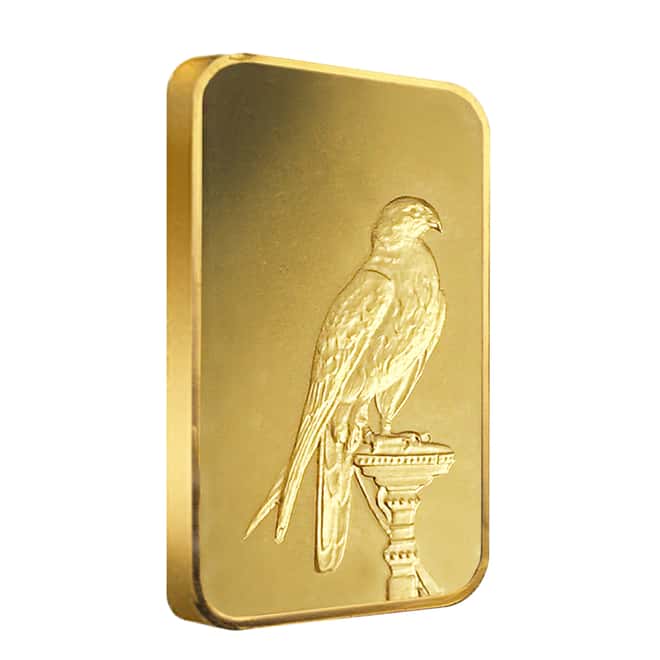 1 oz Credit Suisse Falcon Gold Bar .9999 Fine (Sealed)