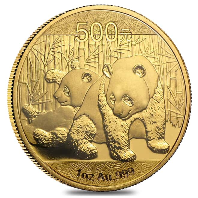 2010 1 oz Chinese Gold Panda 500 Yuan BU (Sealed)