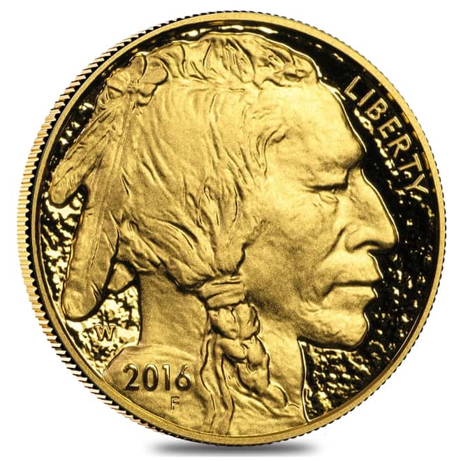2016 W 1 oz $50 Proof Gold American Buffalo (w/Box & COA)