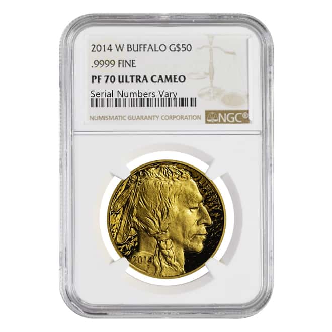 2014 W 1 oz $50 Proof Gold American Buffalo NGC PF 70 UCAM