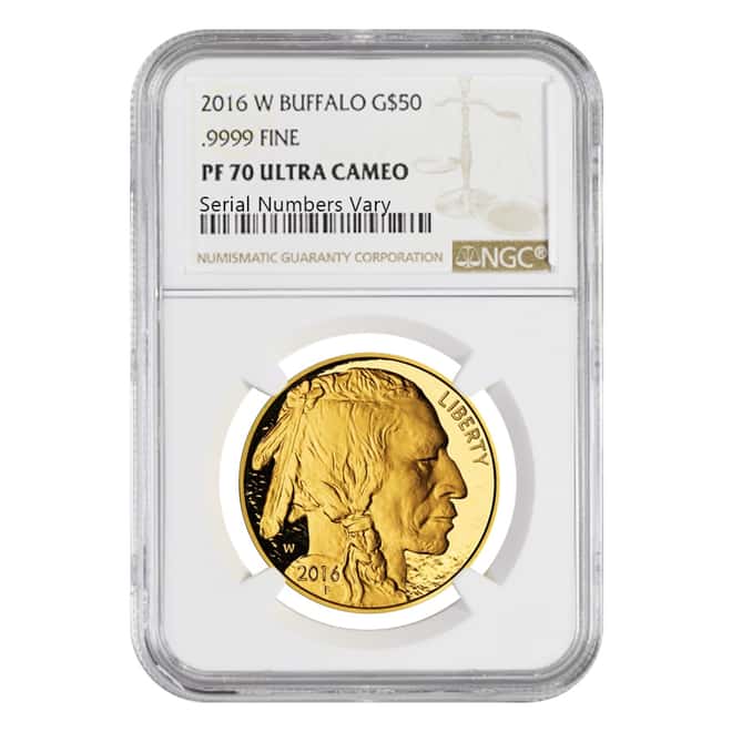 2016 W 1 oz $50 Proof Gold American Buffalo NGC PF 70 UCAM
