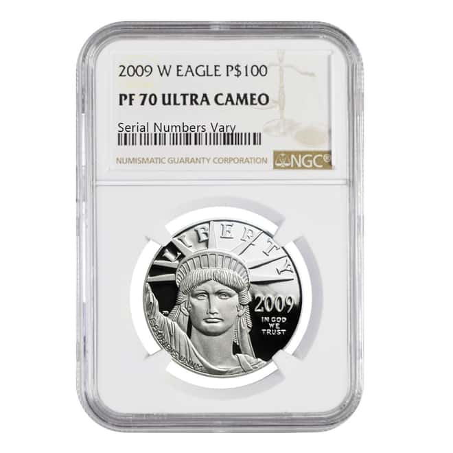 2009 W 1 oz $100 Platinum American Eagle Proof Coin NGC PF 70 UCAM