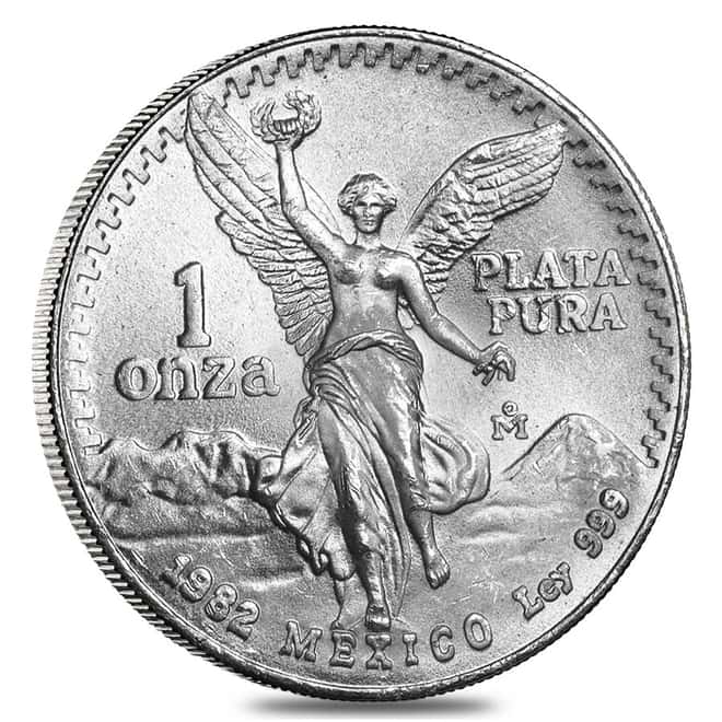1982 1 oz Silver Mexican Libertad BU 
