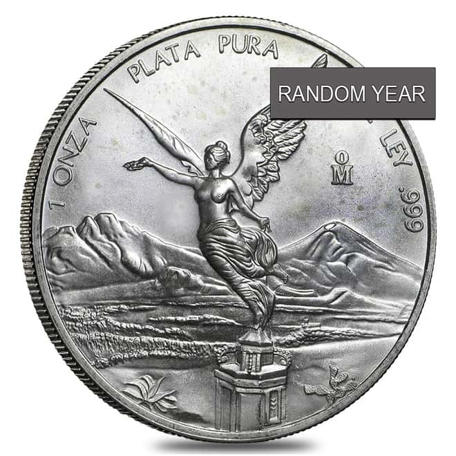 1 oz Silver Mexican Libertad Cull (Random Year)