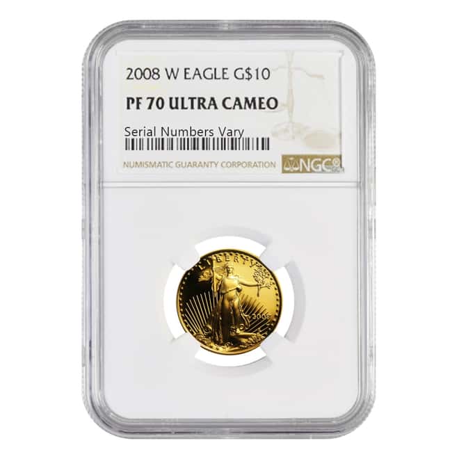 2008 W 1/4 oz $10 Proof Gold American Eagle NGC PF 70 UCAM