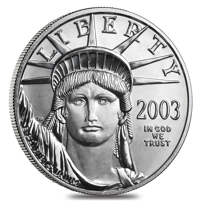 2003 1/2 oz $50 Platinum American Eagle Coin BU