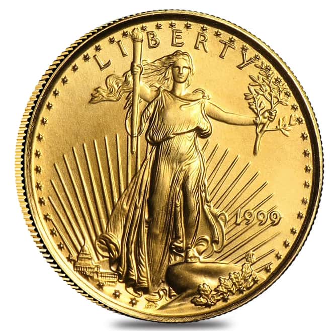 1999 $5 1/10 Oz. American Eagle Gold Bullion Coin