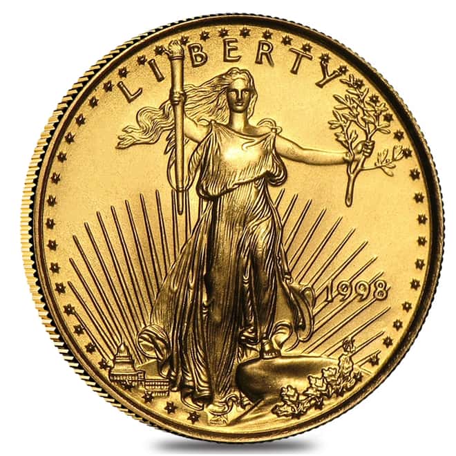 1998 $5 1/10 Oz. American Eagle Gold Bullion Coin
